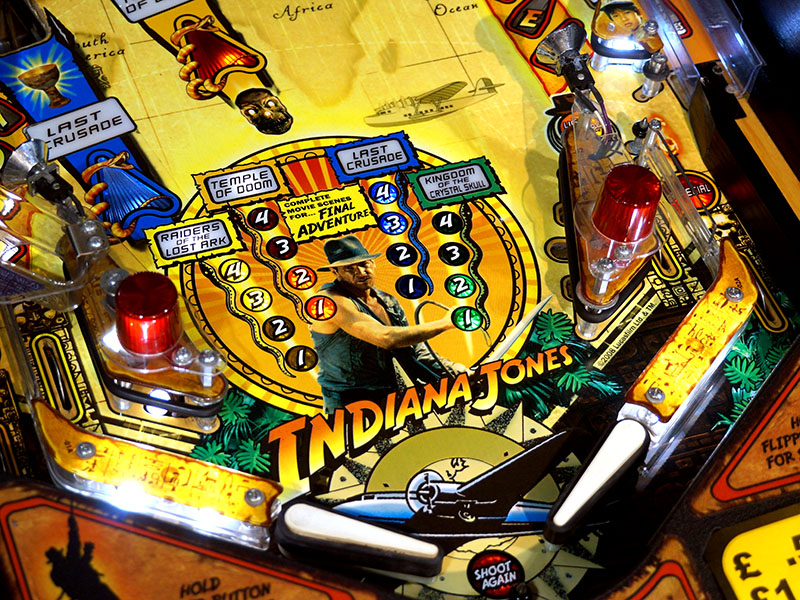 Indiana Jones Pinball Machine - Flippers